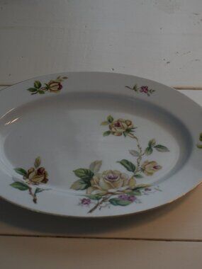 Lynmore Fine China Golden Rose Oval Platter